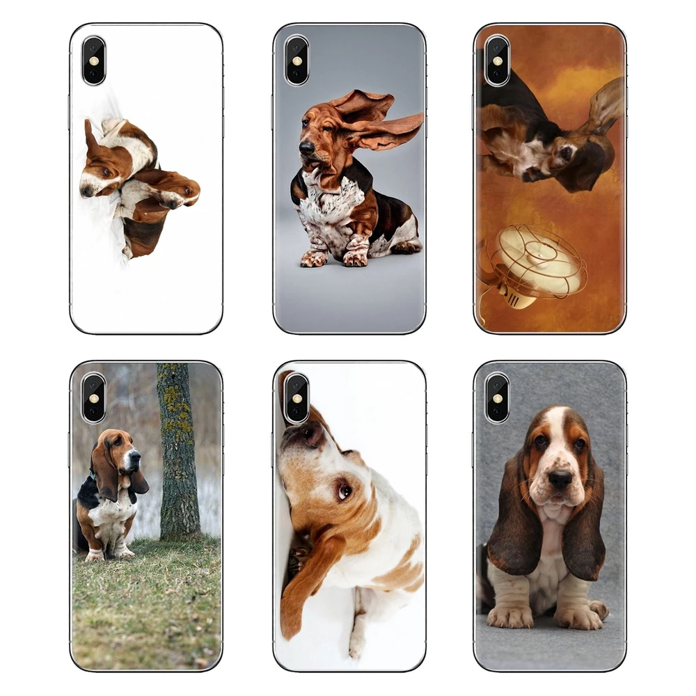 For Huawei Honor 7X V10 6C V9 6A Play 9 Mate 10 Pro Y7 Y5 P8 P10 Lite Plus GR5 2017 Basset Hound dog art portraits Silicone Case |