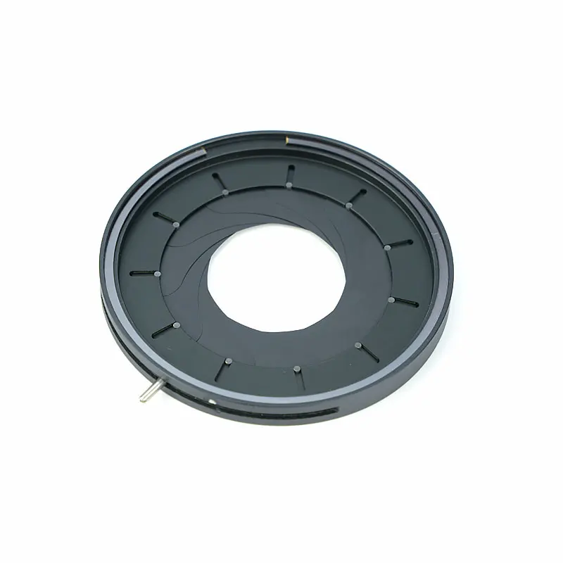 Adjustable 2-50mm Mechanical Iris Diaphragm Aperture for Microscope, Camera Adapter, and Condenser image 2