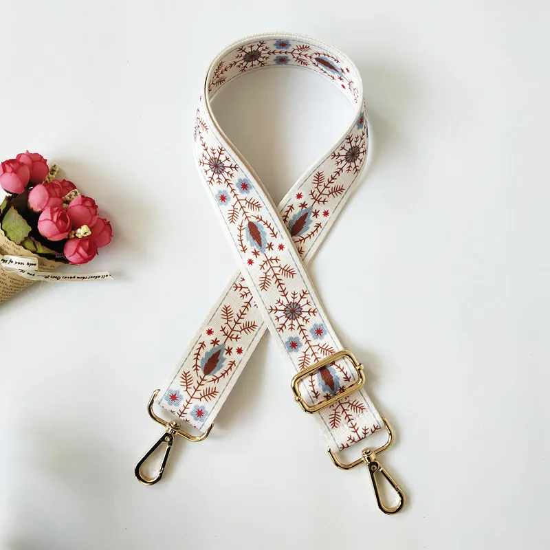Nylon Fashion Colorful Belt Bag Strap Rainbow Flower Accessories Replacement Wide Straps For Shoulder Handbag Crossbody Bags | Багаж и