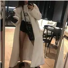 Зимнее высококачественное плотное теплое пальто, женские топы, плюшевая куртка, женское роскошное рождественвечерние длинное меховое пальто, элегантное пальто