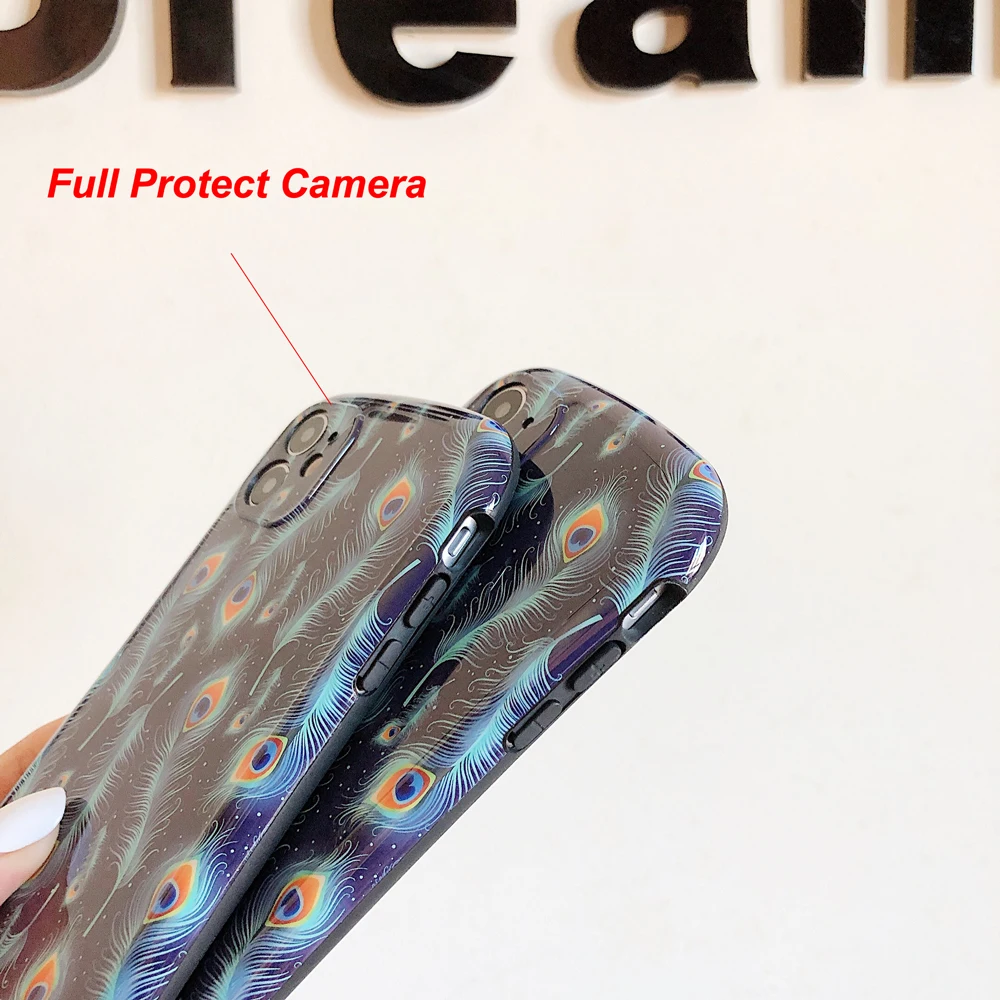 for iphone 11 pro max 11pro xs max xs x xr 7 8 plus case full protect camera small thin waist anti knock soft floral cover funda free global shipping