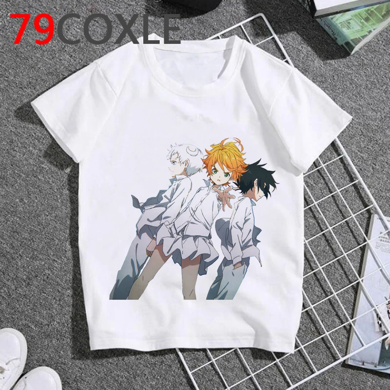 

Футболка для девочек the promise neverland, Детская футболка с героями мультфильмов