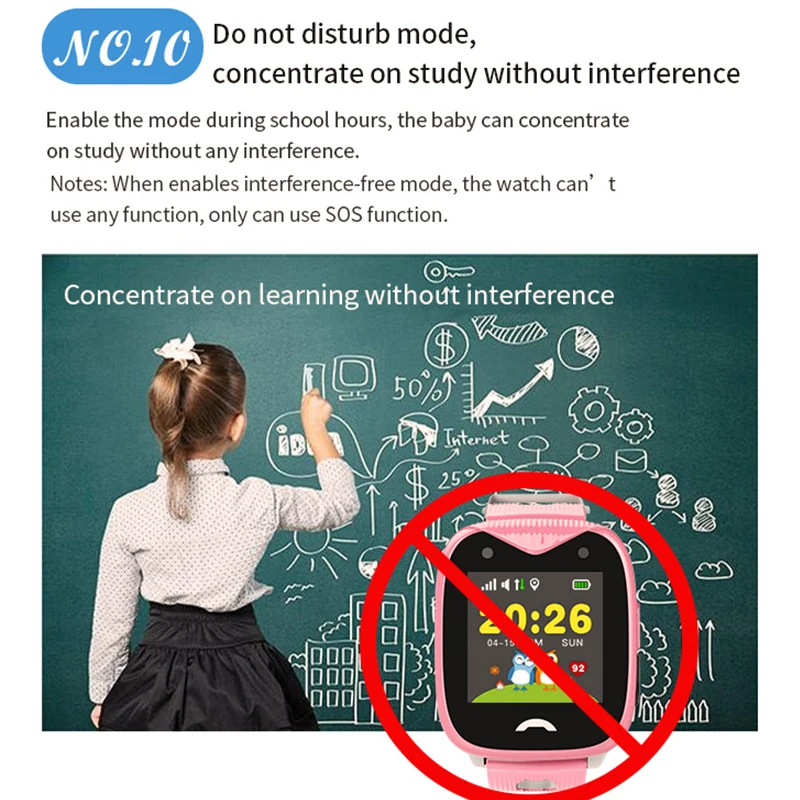 Детские Смарт часы IP68 Водонепроницаемые GPS SOS телефон WIFI позиционирование