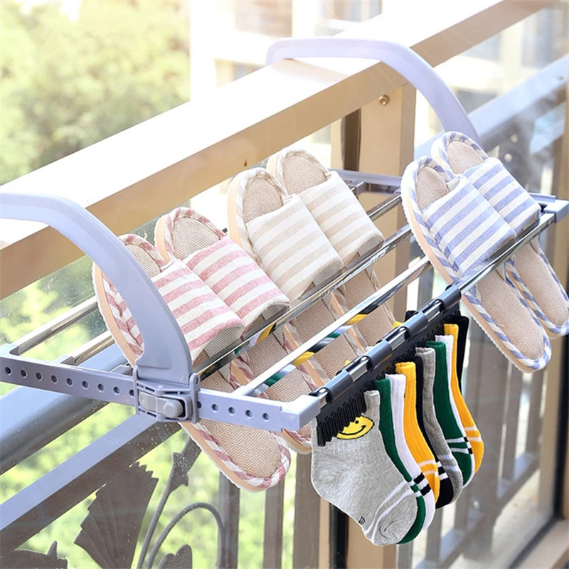 Складная сушилка для одежды портативная стойка из нержавеющей стали дома и улицы