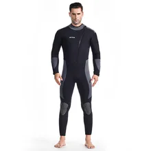 Traje de buceo de 5mm para hombre y mujer, bañador de una pieza de manga larga, cálido y protector solar, traje de baño de invierno, traje de Medusa grueso (3)