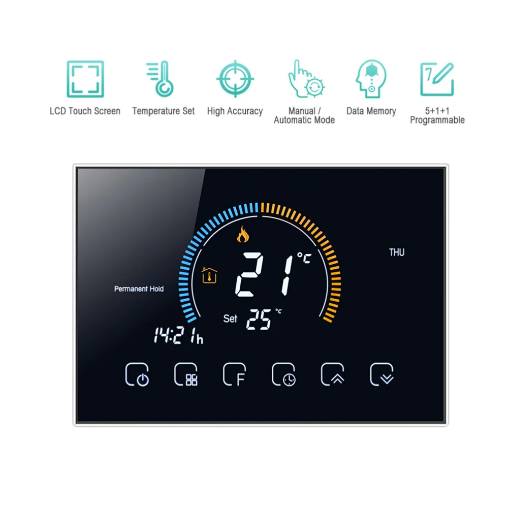 

1 Set Smart Thermostat Home Intelligent Temperature Controller Home Decoration