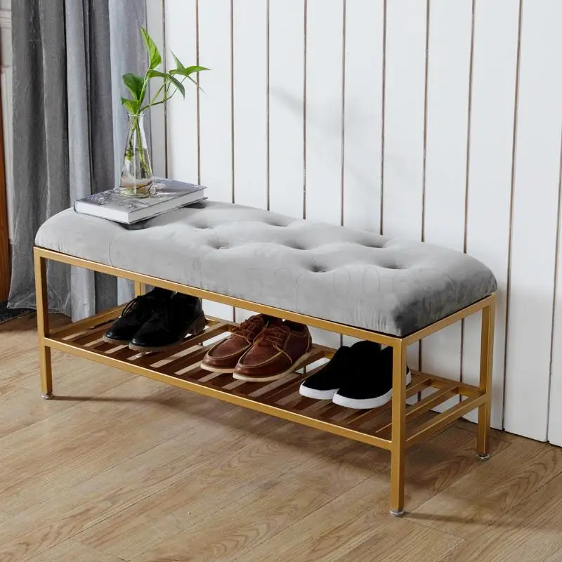 Скамейка для обуви в скандинавском стиле скамейка стойка магазина одежды