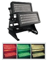 2pcs hot selling led city color outdoor 96x18w rgbwa uv 6in1 rgbwa uv city color wall washer led waterproof light