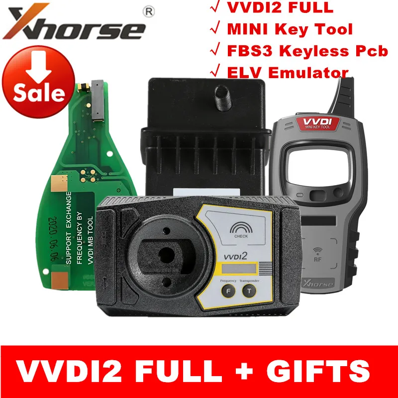 Оригинальный Xhorse VVDI2 Commander Key программатор для Audi/BMW/Porsche V6.8.2 полная версия|key