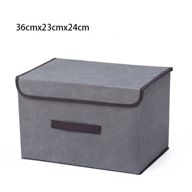 Коробка для хранения с крышкой 2 размера одежда игрушечный перевод закуски разное Органайзер набор коробочки фабричного производства косметики бытовой сплошной цвет