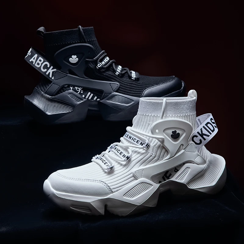 

Fashion Breathable Men Sneakers High Top Running Shoes for Men Outdoors Walking Sport Shoes Comfortable Mens Shoes Zapatillas