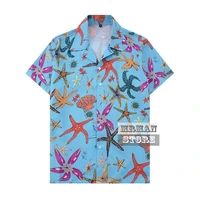 luxury designer high end 2021 mens shirts high end branded starfish series printed short sleeve t shirt men shirts for men s 3xl