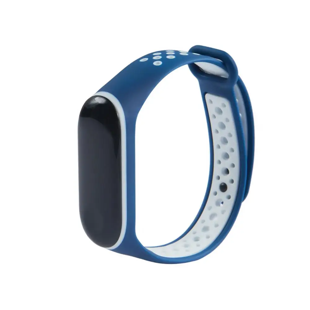 Для mi band 4 спортивный браслет сменный ремешок силиконовый двойной цвет дышащий ремешок для часов для Xiaomi mi band 4 mi band 3