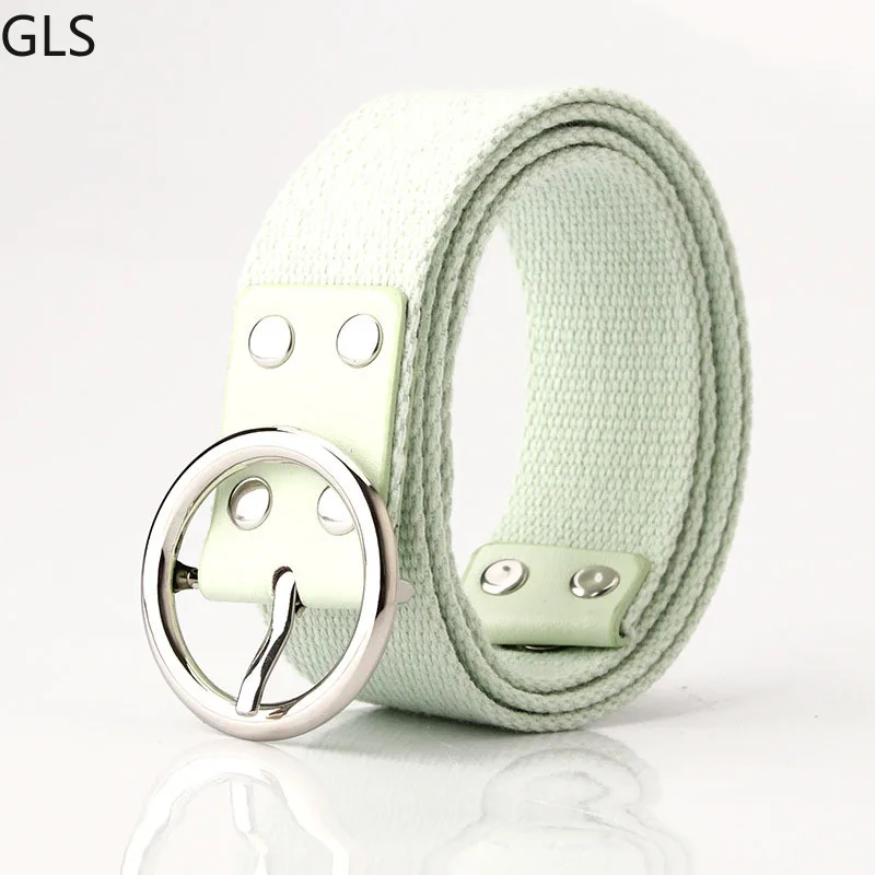 

Women Canvas Belt Metal Buckle High Quality Pin Buckle Jeans Belt Tactical Belts for Women Casual fashion accessories