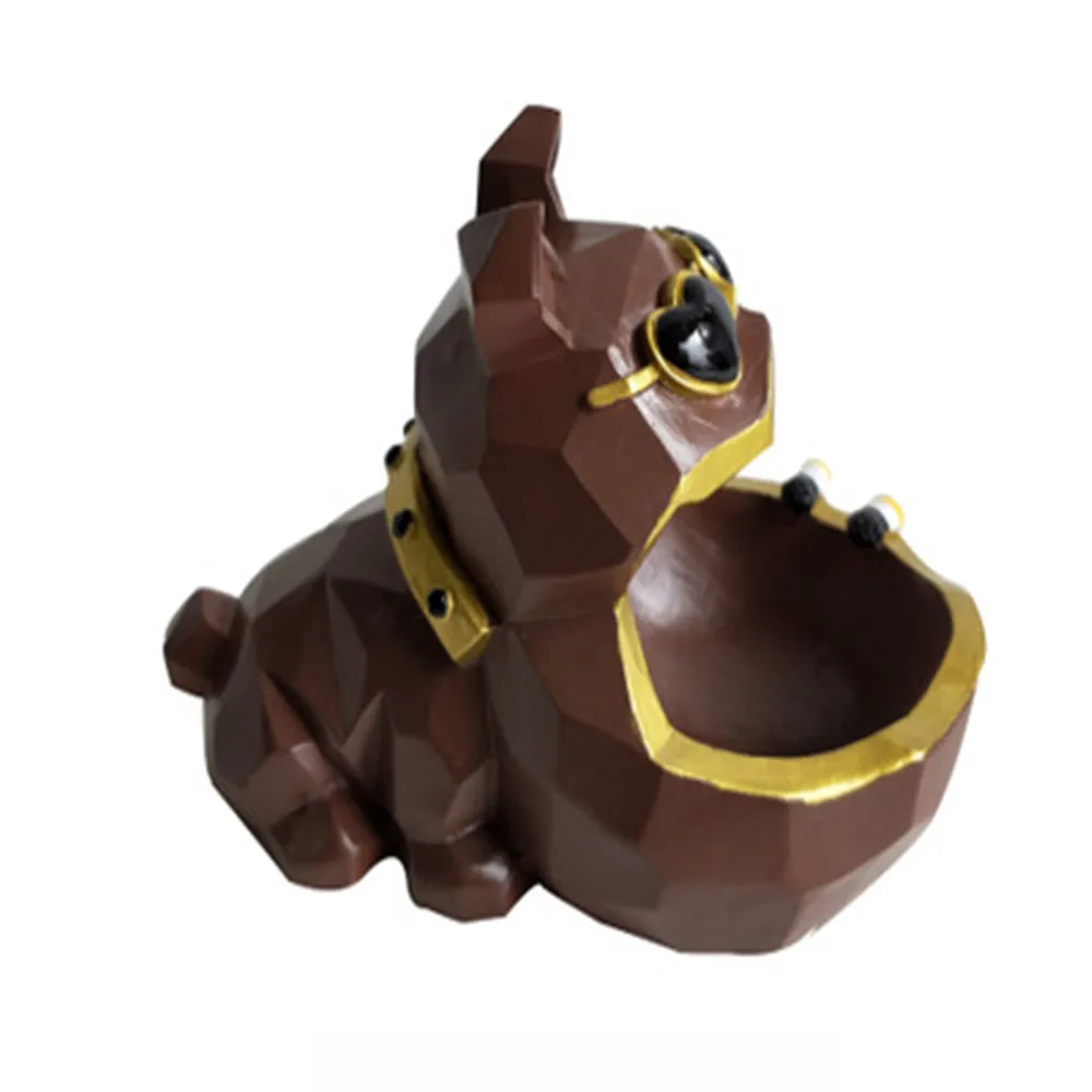 

Cool Dog Ashtray Personalized Resin Decorative Sculptures Funny Ashtray House Desktop Figurines Interior Creative Birthday Gifts