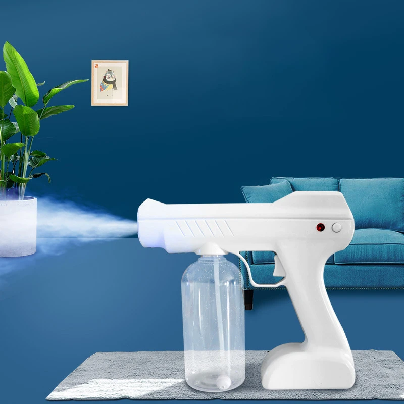 

800ML CE Atomizing Disinfection Blue Light Nano Steam Gun Hair Spray Machine Ultra Fine Aerosol Water Mist Trigger Sprayer