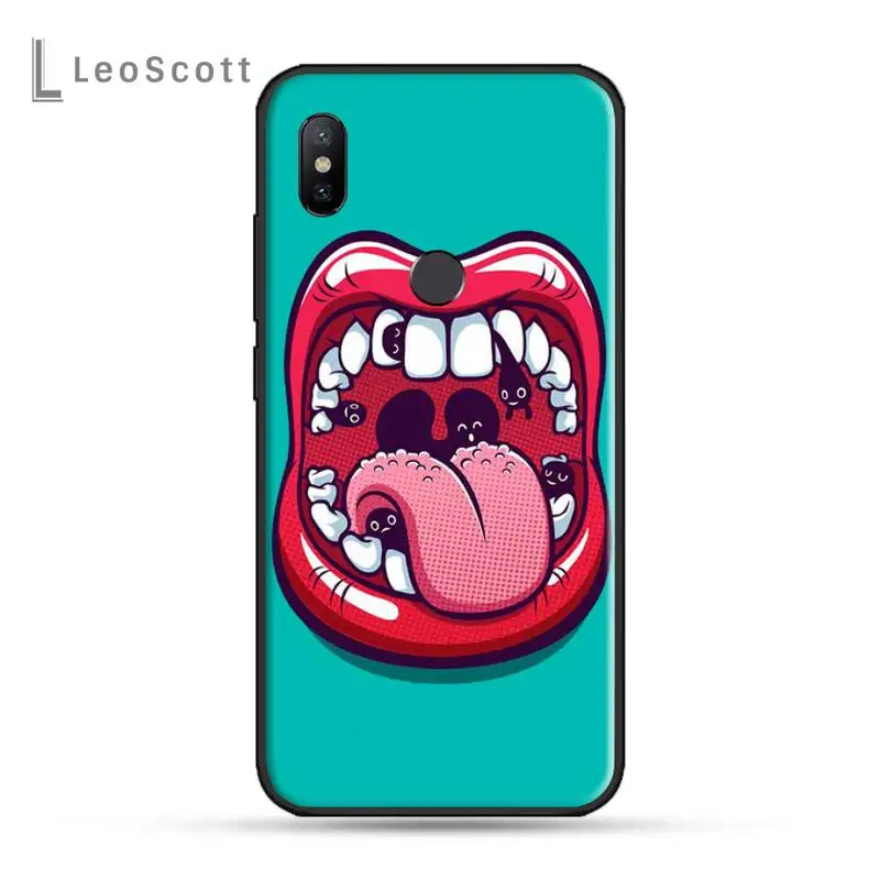 

Cute Wisdom Teeth Tooth Phone Case For xiaomi Redmi 5 5A plus 7A 8 note 2 3 4 5 5A 6 7 GO K20 A2