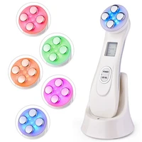 skin tightening mesotherapy facial 5 in 1 led photon skin rejuvenation anti aging rf ems beauty skin care tool face massage