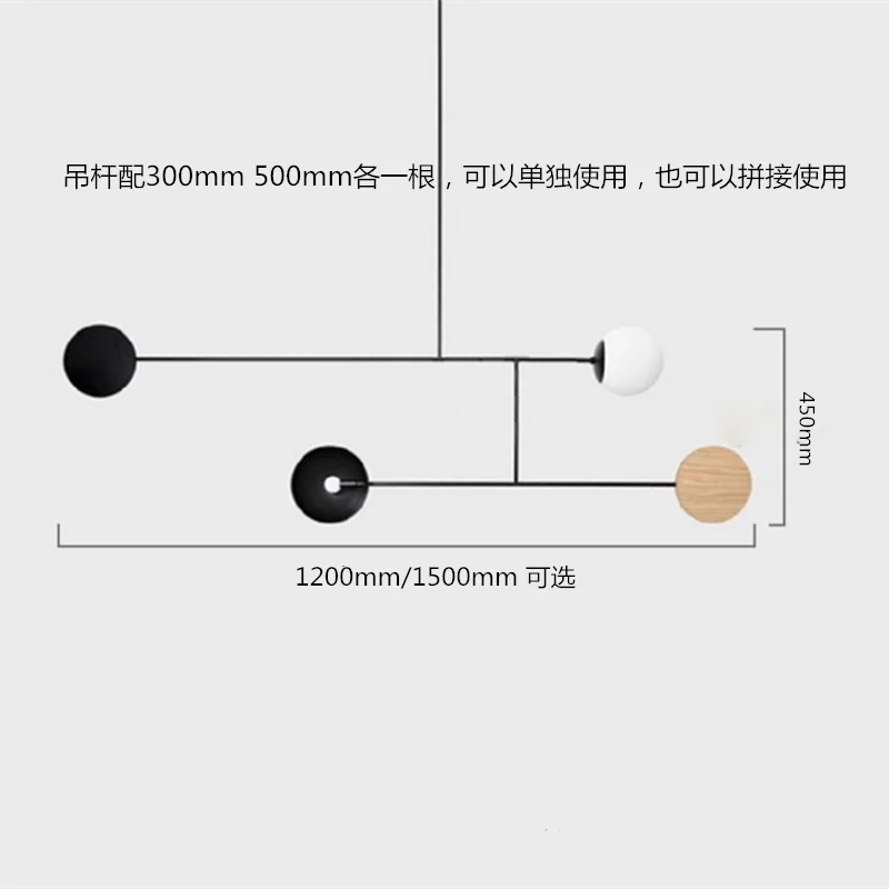 Стиль Пост Модерн минималистский офисные студия светодиодный подвесной