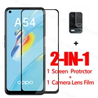 Полностью клеевое стекло для OPPO A54 A55 защита экрана закаленное стекло OPPO A54 пленка для телефона OPPO A54 A55 A53 A74 A95 A52 A72 A16 A15S
