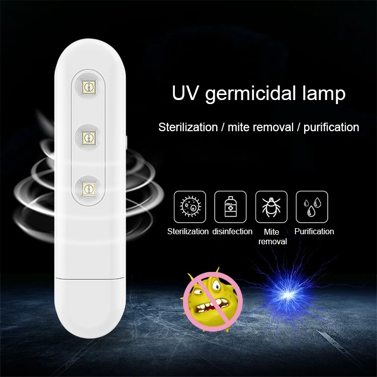 

Portable Mini Handheld Sterilizer UV Germicidal Lamp Ultraviolet Sterilization Disinfection Lamp