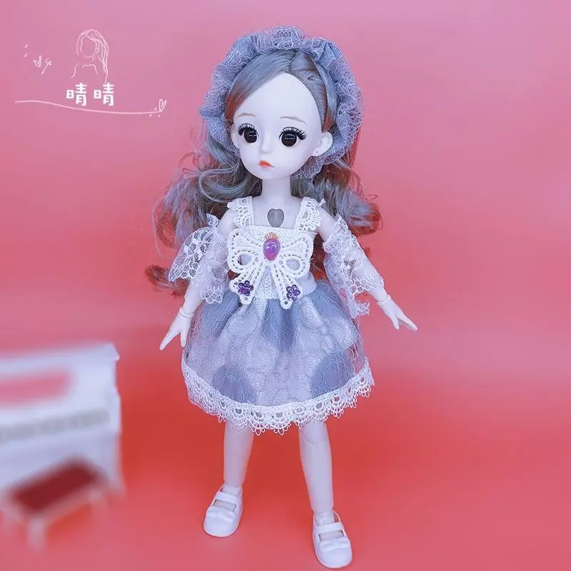 

Шарнирные куклы для девочек, 30 см, модная Кукла с цветными волосами, «сделай сам», макияж, Обнаженная кукла, наряд, игрушки для девочек, подар...