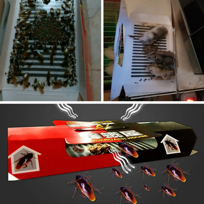 1Pc Cockroach House Trap Bait Strong Sticky Catcher Insect Pest Repeller Non-toxic Plate | Дом и сад