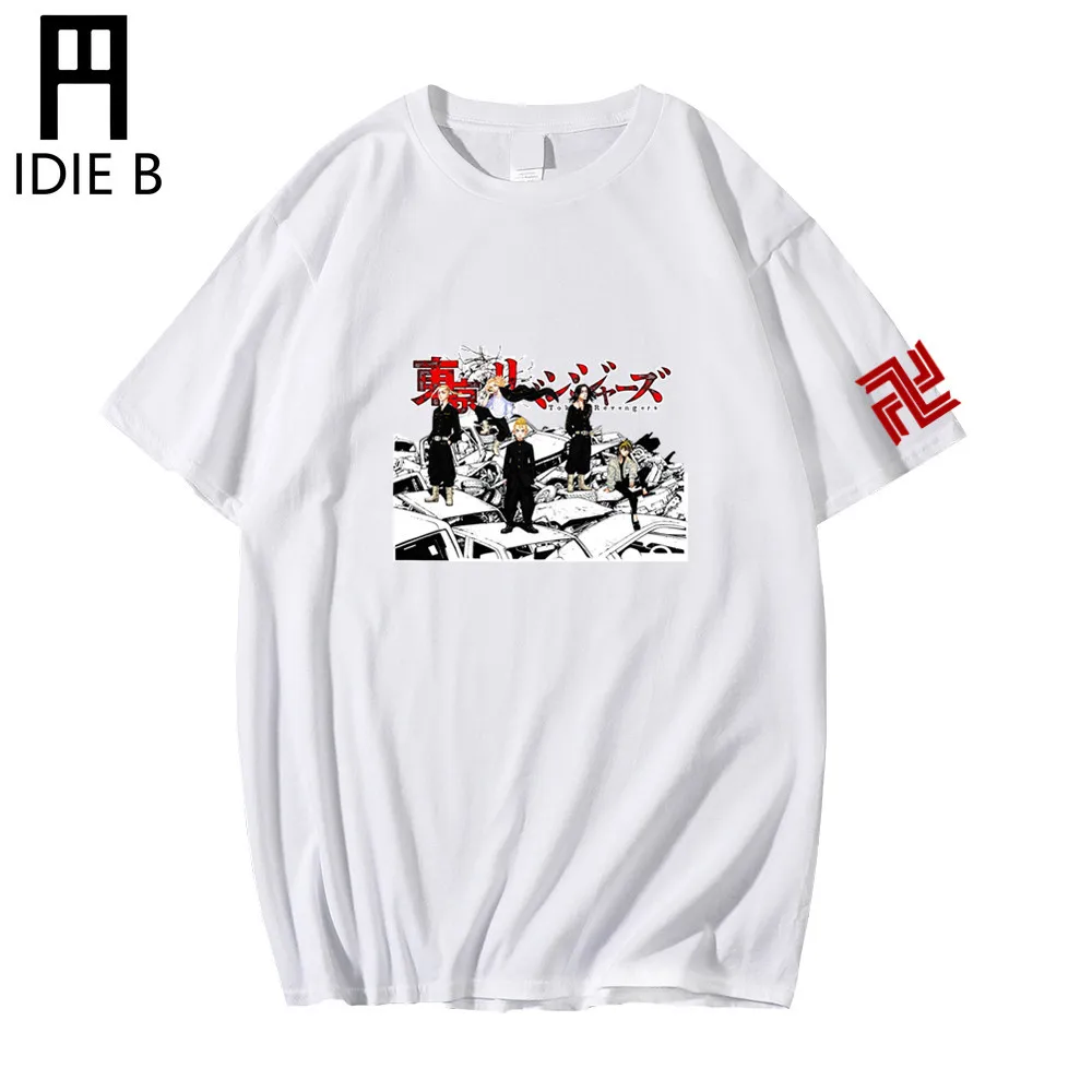 

Рубашка Haikyuu Мужская/женская оверсайз, одежда с принтом Токийский призрак, Харадзюку, футболка с рисунком аниме