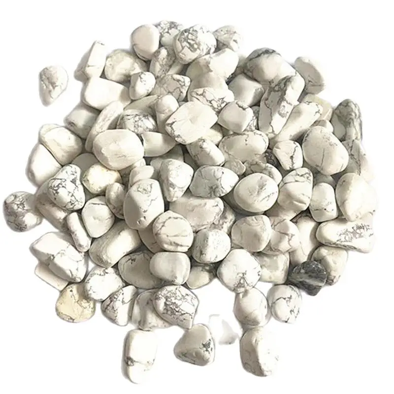 

natural reiki crystals white howlite tumbled stones for healing