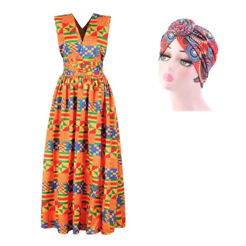Многофункциональное Африканское платье для женщин Анкара Дашики шелковистая