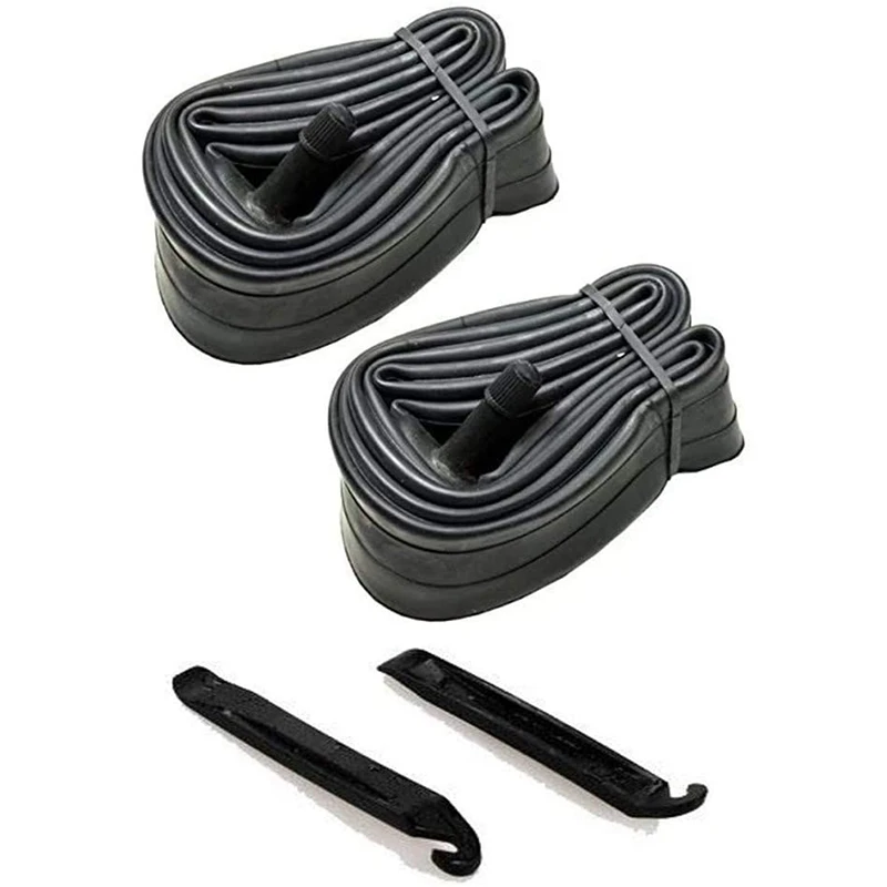 

20 Inch Bike Tubes Plus 2x Tire Levers,20x1.75/1.95/2.10/2.125 Schrader Valve MTB Bike Inner Tubes, Black