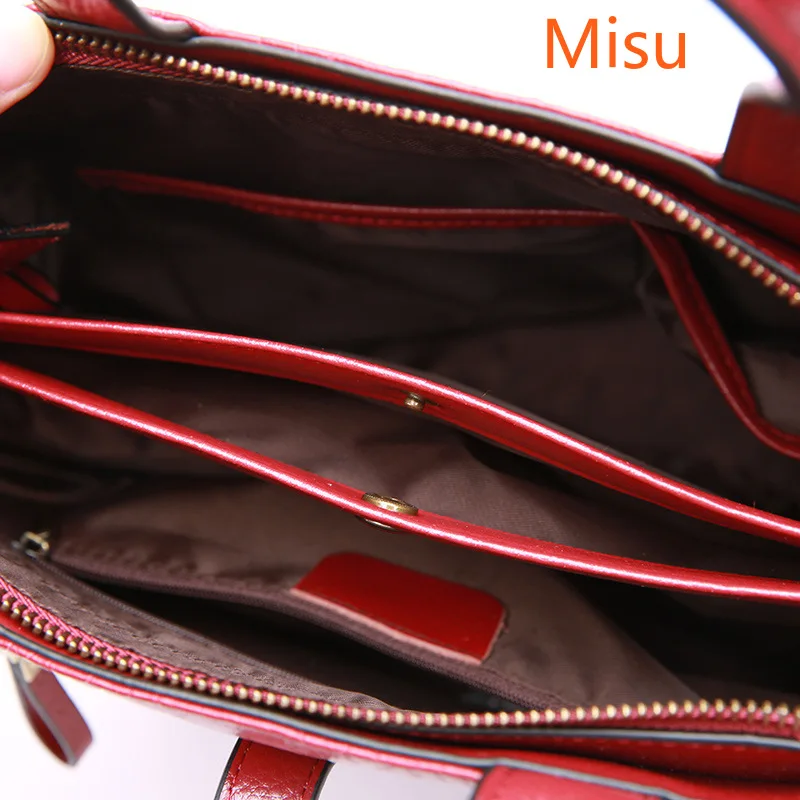 

Luxury High Quality Genuine Leather Women's Bag Crocodile-head Embossing Cowhide Leather Handbag Large Capacity Shoulder Bag