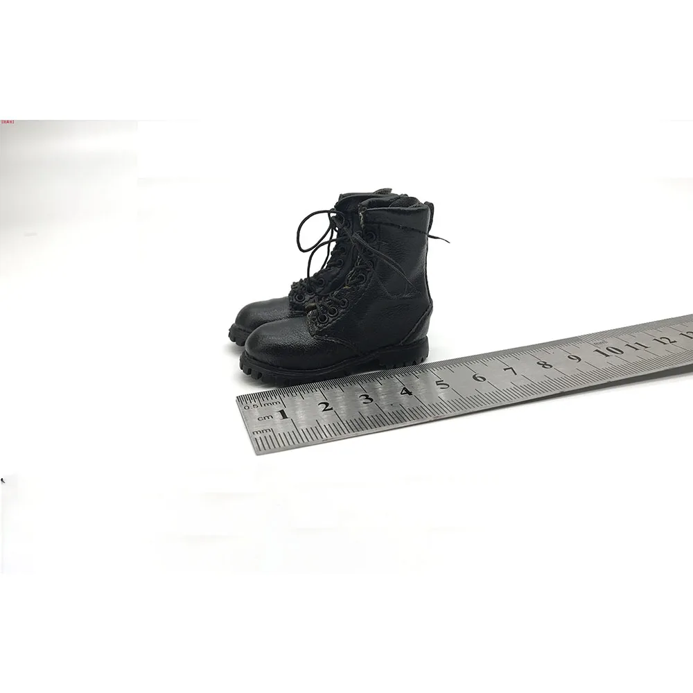 

In stock 1/6 Scale male military boots 12 inch high quality leather male shoes for 12 inch action figure
