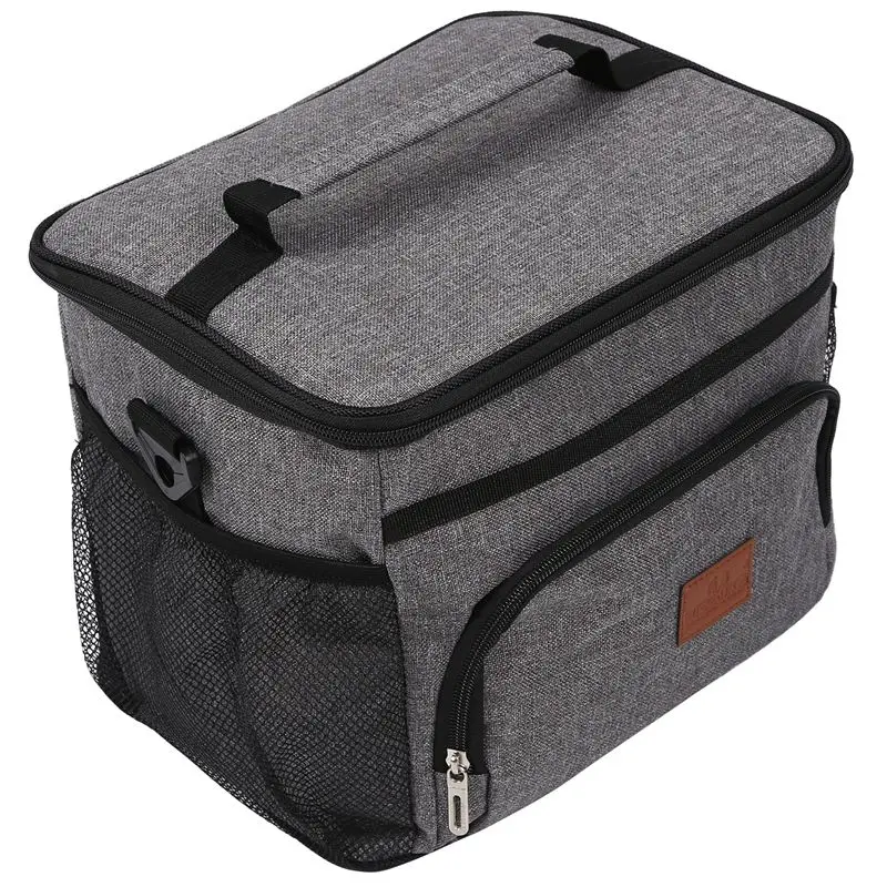 

WEYOUNG 15L Portable Insulation Bag, Aluminum Foil Thickened Lunch Bag, Picnic Insulation Bag for Student,1Pcs,Gray