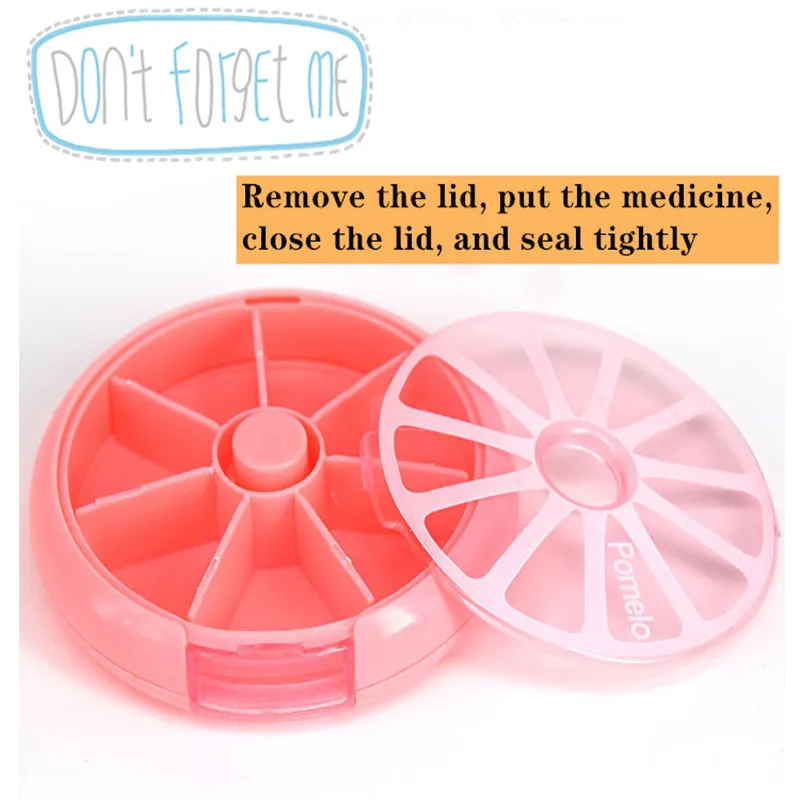 Недельная вращающаяся коробка для таблеток упаковочная разделитель хранения