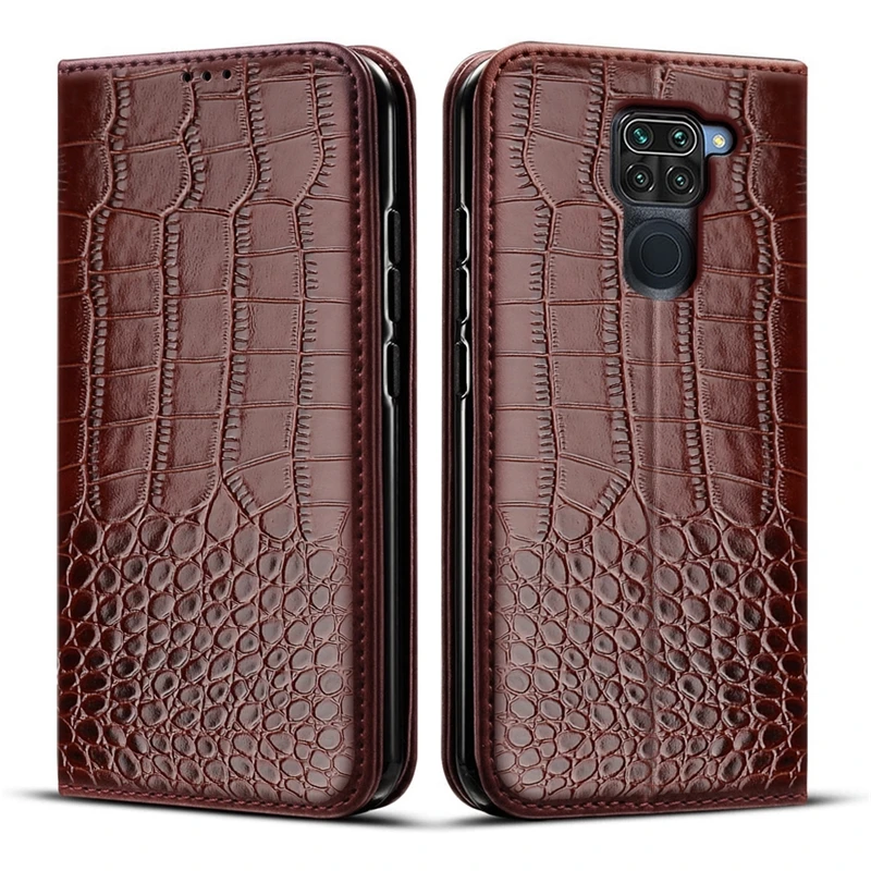 

Suitable for Millet redmi note 9 leather cover with cover, leather back shell,