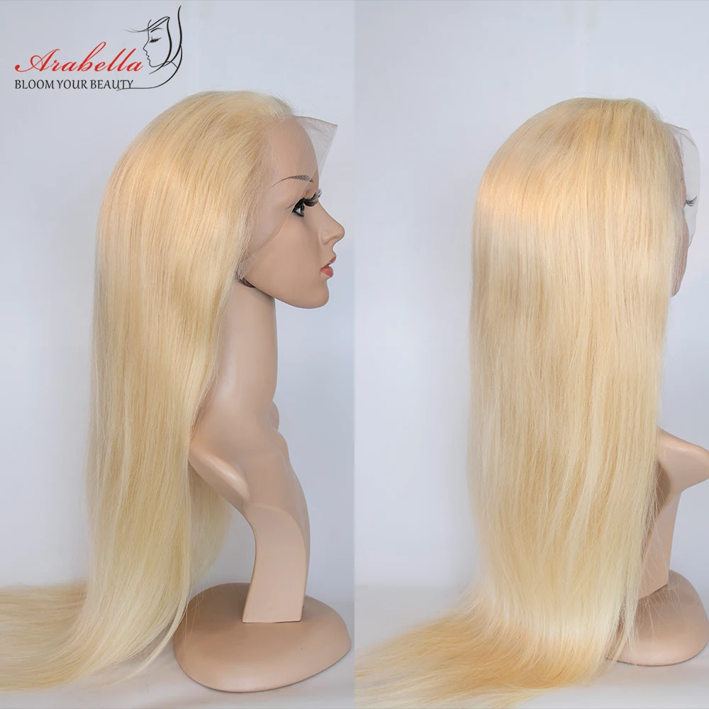 613 Lace Front Wig 180% 250% Density Human Hair Wigs High Ratio Arabella Remy Hair Peruvian 13x4 Blonde Lace Front Wig