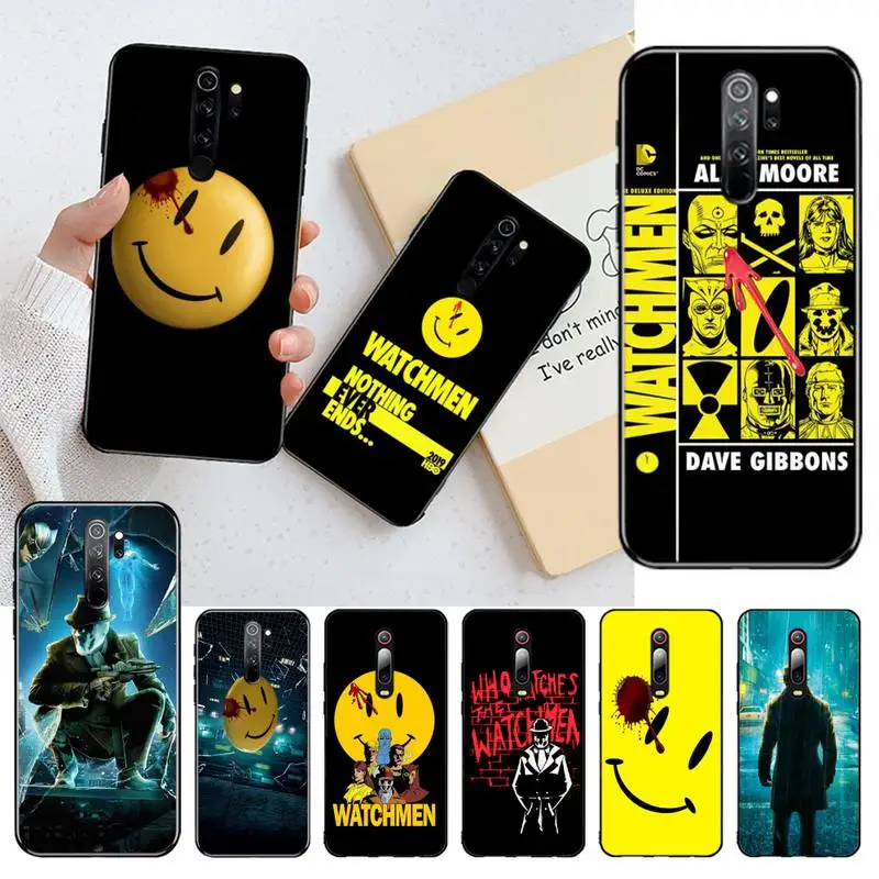 

HPCHCJHM Watchmen poster TPU Soft Silicone Phone Case Cover for Redmi Note 8 8A 8T 7 6 6A 5 5A 4 4X 4A Go Pro