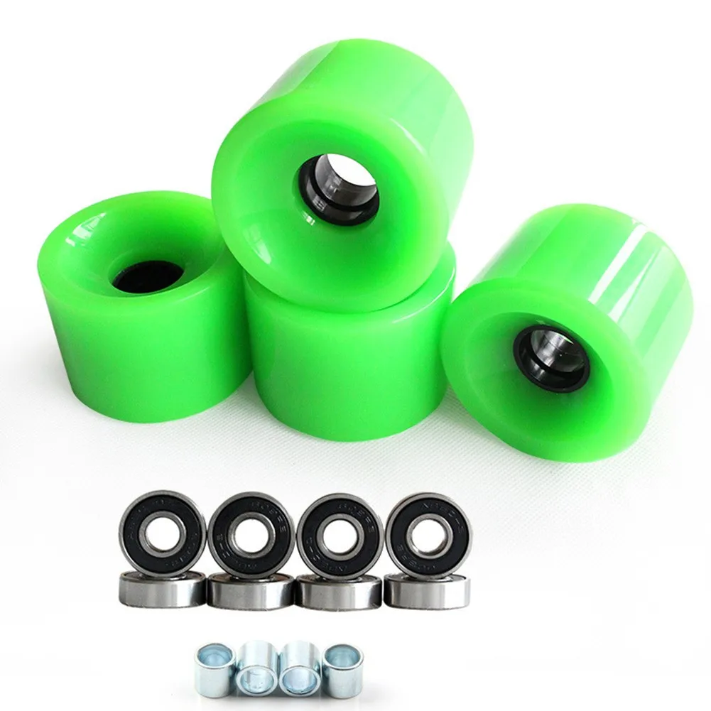 

4pcs Skateboard Wheel 4x Washers Wheels 70x51mm ABEC-9 Bearings Hot Sale