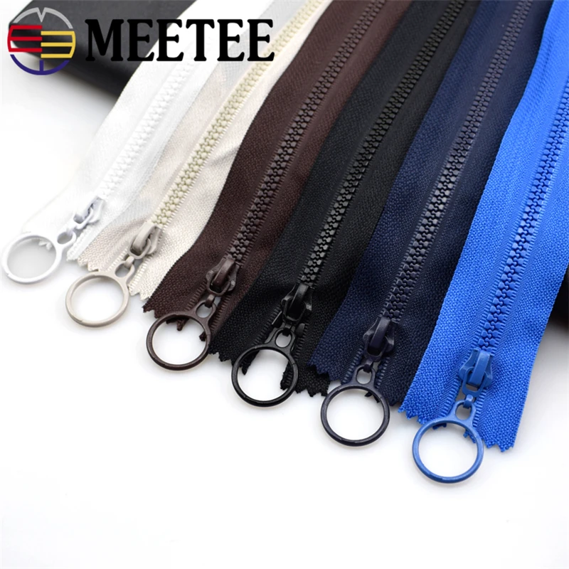 10 шт 3 # Meetee смоляная молния 25 см закрытая и 60 открытые молнии для рукоделия