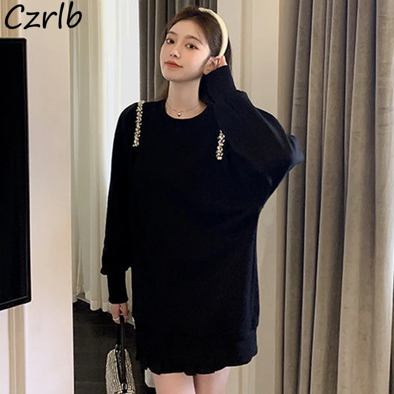 Женский Свободный свитшот с длинным рукавом и круглым вырезом | Женская одежда