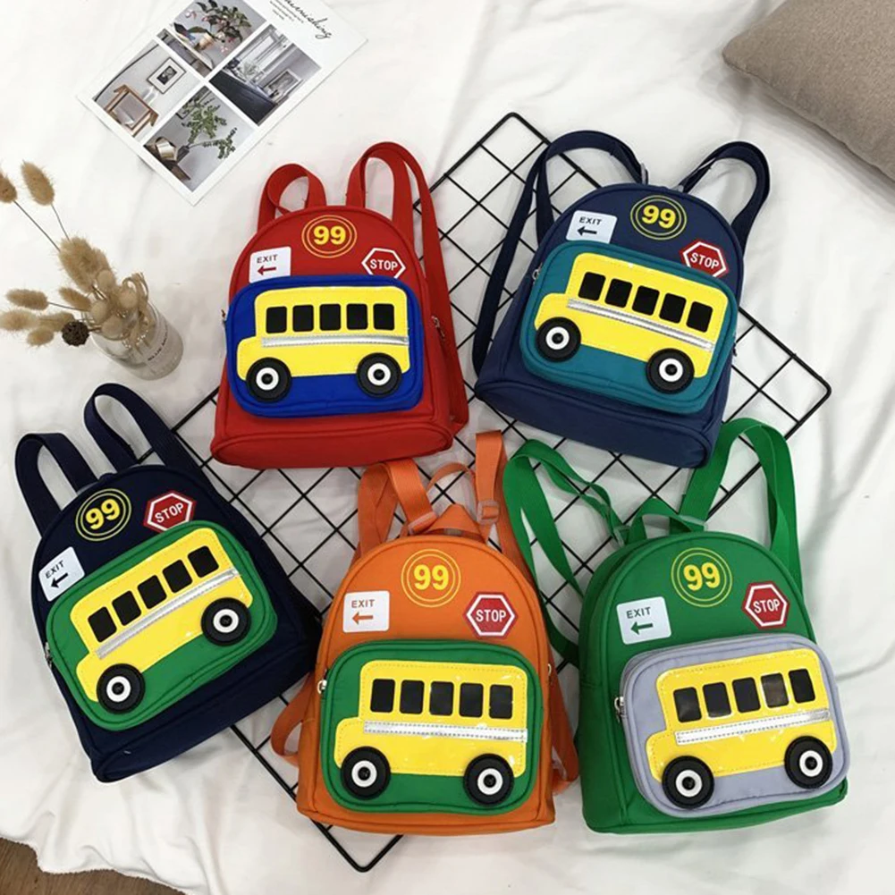 

Модный детский рюкзак для детского сада, милый мультяшный рюкзак с принтом автомобиля для мальчиков и девочек, маленький холщовый рюкзак, д...
