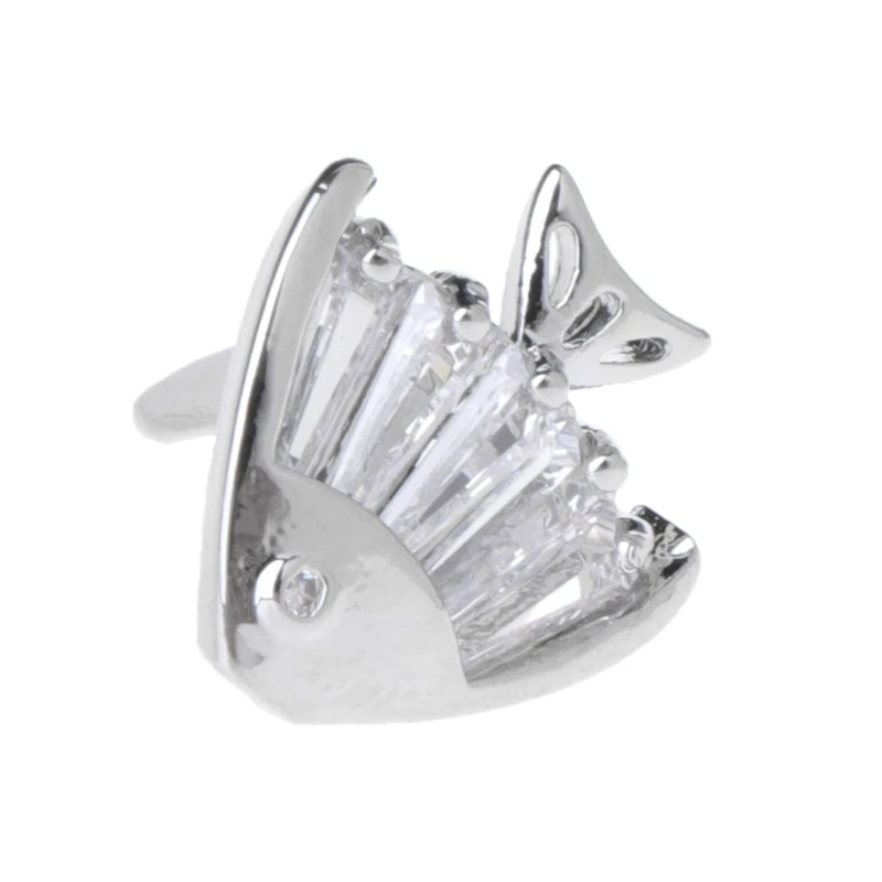 8 1Pc Rhinestone Shoes Clip Ornament Decoration Bridal Wedding Flower Charm Metal - Цвет: 8
