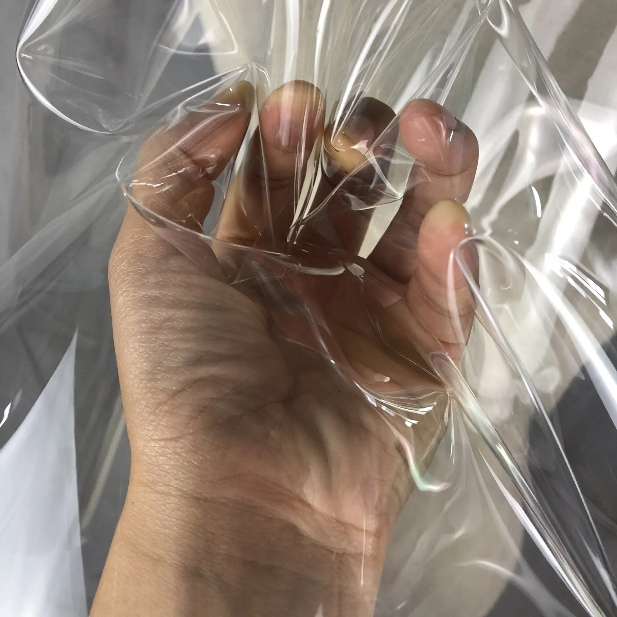 137 см * 50 ПВХ ультра прозрачная ткань ТПУ супер перспективная одежда ветровка