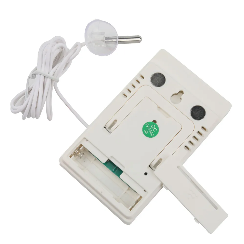 

CN Digital Thermometer Hygrometer Indoor Outdoor Temperature Humidity Meter C/F LCD Display Sensor Probe Weather Station