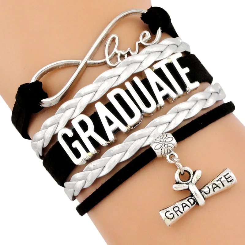 2021 2022 2023 браслет с шармами для выпускного квадратная шапочка траншеекопата