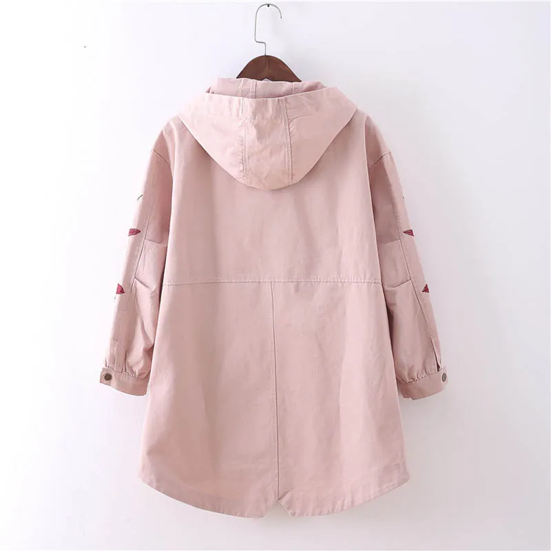 Женский тренчкот с обхватом груди черный розовый коричневый размером 136 см