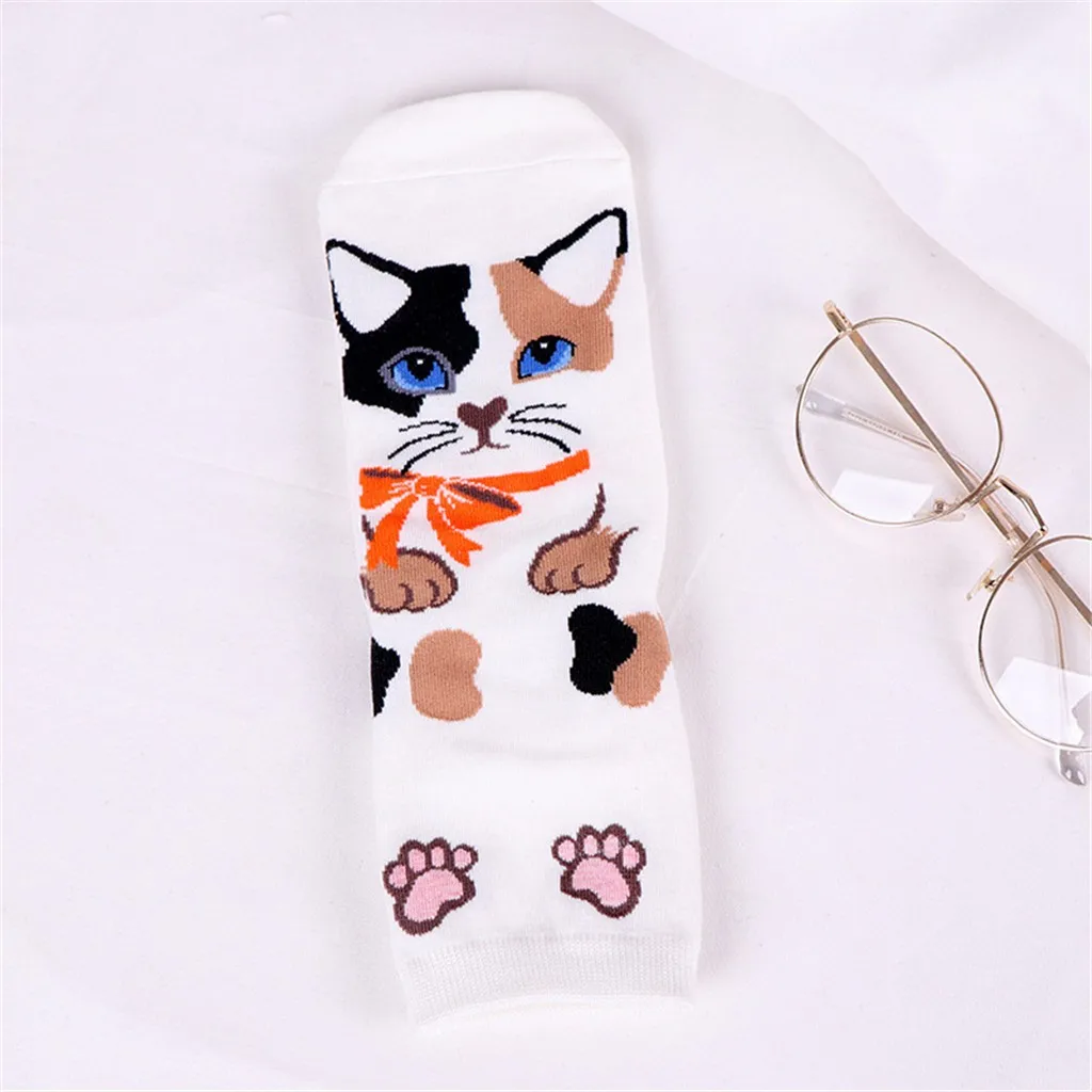 Милые носки с животными из мультфильмов для девочек мягкие удобные хлопковые