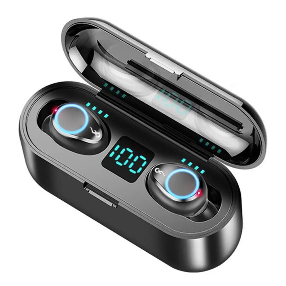 2020New F9TWS Беспроводная гарнитура Bluetooth 5 0 HIFI в ухо Спортивная Беговая для iOS/Android
