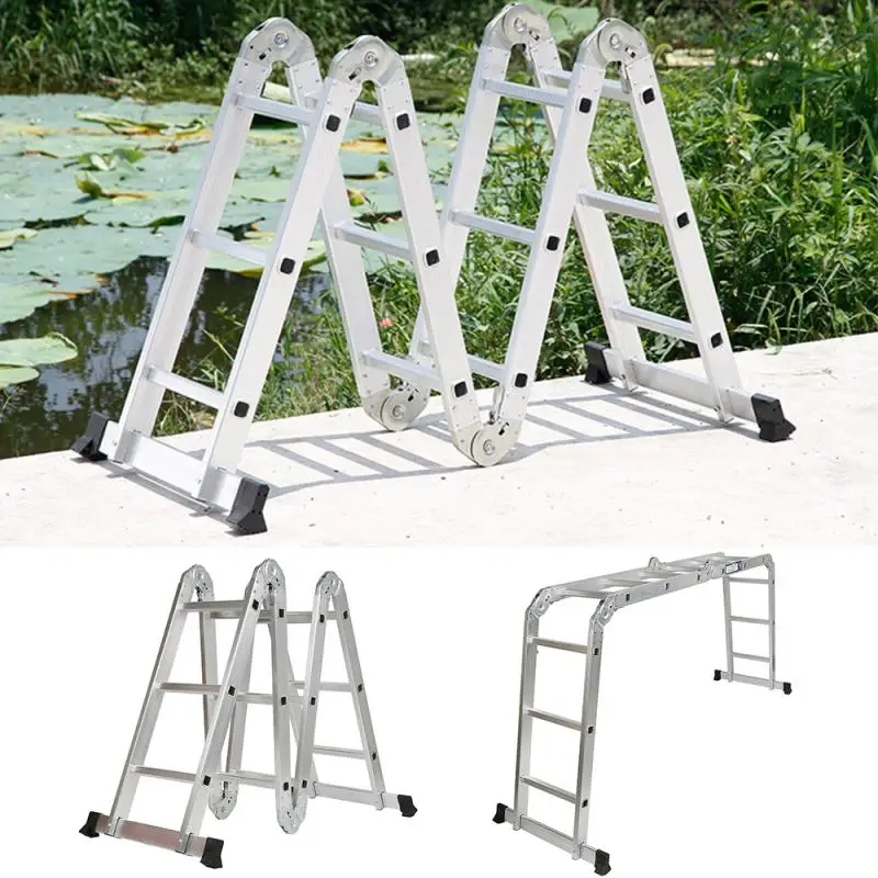 

Folding Ladder Multifunctional Folding Ladder 3.7m 4 * 3 Step Style Ladders Construction Tools Multi Function HWC